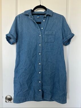 Old Navy Denim Button-Up Shirt - Dark Blue